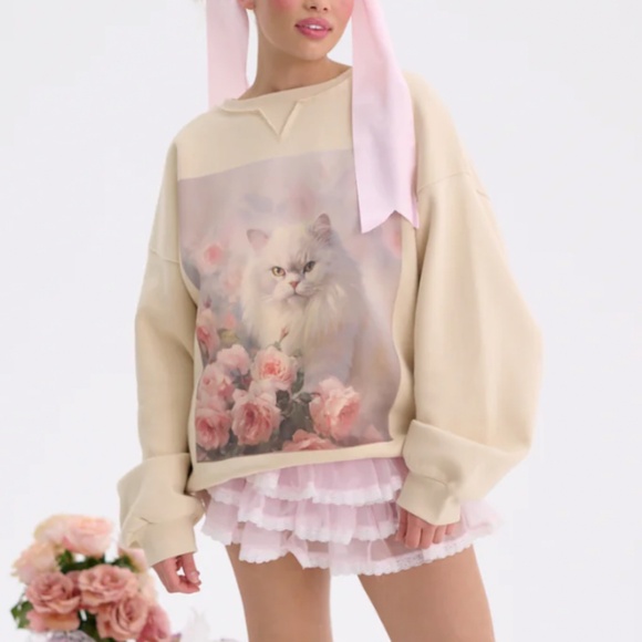 Selkie The Cottage Kitty Winter Sweater Sweatshirts - Picture 5 of 10